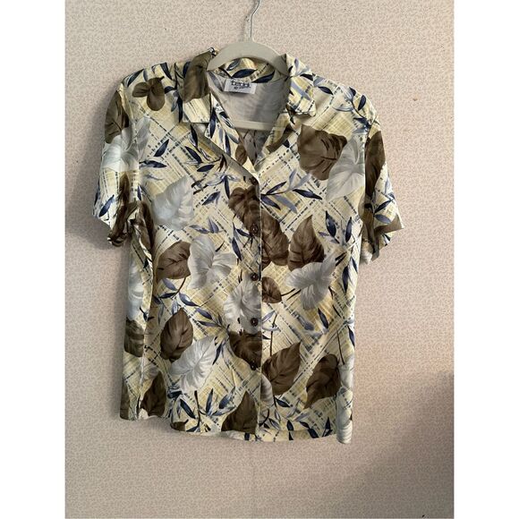 Vintage Teddi button down Hawaiian shirt - Picture 1 of 6